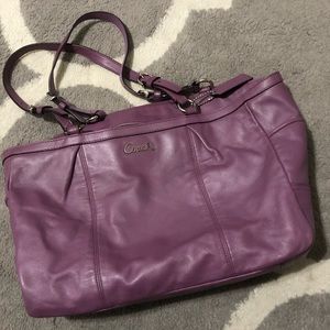 Purple Coach purse